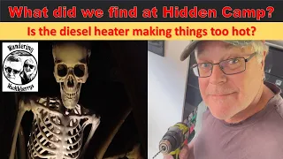 Diesel heater install & Frightening reception at Hidden Camp