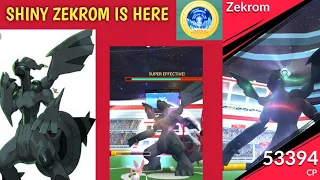 😱Finally Shiny 100Iv  Zekrom Caught at pokemon go fest 2021