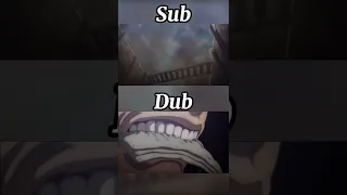 Eren Cuts Off His Own Leg - Attack On Titan Sub Vs Dub