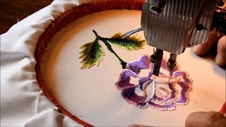 Free Motion Embroidery Using A Singer Featherweight Machine