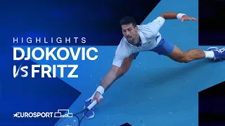 Novak Djokovic v Taylor Fritz | Quarter-Final | Australian Open 2024 Highlights 🇦🇺