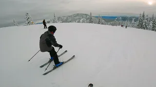 Relaxing Skiing POV -Sasquatch/Hemlock Resort