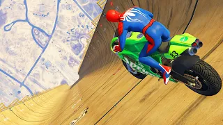 GTA 5 Spiderman Motorcycle Fails/Ragdolls #2 (Euphoria Physics, Crashes, Funny Moments)