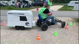 Camperrun  Camping Club Bergstrasse Geschicklichkeitsfahren mit dem Wohnwagen