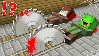 How Mikey and JJ VILLAGERS Escaped From Scary SAW Trap ? Creepy TRAPS !  - Minecraft (Maizen)