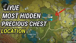 Liyue most hidden precious chest location (genshin impact) #genshinimpact #hoyoverse #arlecchino