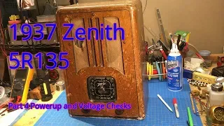 1937 Zenith 5R135 Part 4 of 6 Powerup and Voltage Checks