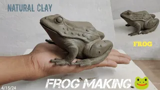 How To Make Natural Clay Frog 🐸 Sculpture || Mitti se Mendhak Banana Sikhe || clay art