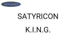 Satyricon - K.I.N.G. Drum Score