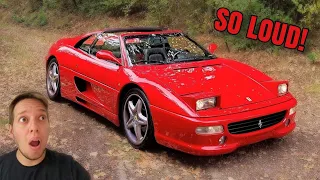 Ferrari F355 CHAOS! - INSANE F1 Sound Tunnel Run