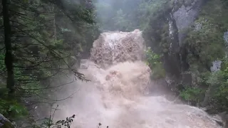Wasserfälle Rottach-Egern/ Enterrottach bei Hochwasser