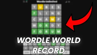 WORDLE WORLD RECORD (4.55 SECONDS)