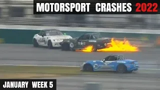 Motorsport Crashes 2022 January Week 5