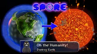 Spore Destroy Earth Speedrun - 51:49 || (Spore Highlights #7)