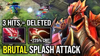 WTF 1v5 AOE Splash Attack Unlimited Crit Frost Breath 4200 HP Brutal Carry Dragon Knight Dota 2