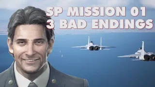 Ace Combat 7 SP Mission 01's 3 Bad Endings