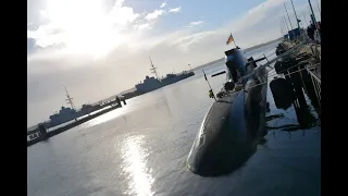 Submarine U35 returns home to Eckernförde - Operation Irini