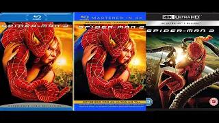 Spider Man 2 Blu ray vs 4K Blu ray Comparison (HDR version)