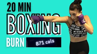 BURN 600-900 CALORIES In 20 Minute Shadow Boxing Workout // SERIOUS SWEAT!