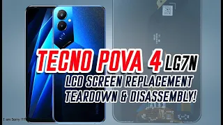 TECNO POVA 4 TEARDOWN DISASSEMBLY REPAIR VIDEO REVIEW | TECNO POVA 4 LCD REPLACEMENT