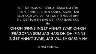 Carola ft. Zara Larsson - Säg Mig Var Du Står (Lyrics)