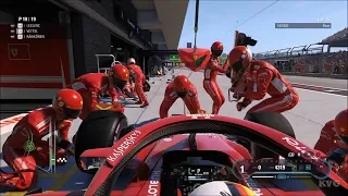 F1 2018 - Circuit of The Americas - PIT Stop Gameplay (PC HD) [1080p60FPS]