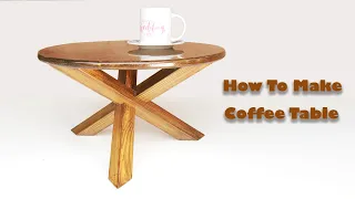 How to Make a Coffee Table with simple Wood Joint Technique