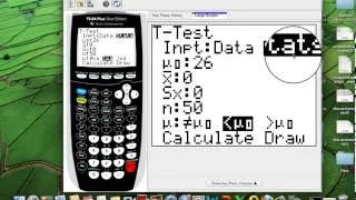 How to do the Hypothesis t-test using the TI-84