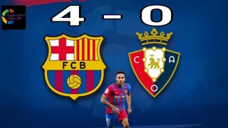 أهداف مباراة برشلونة و أوساسونا 4-0