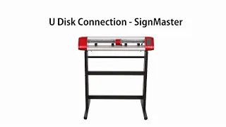 Skycut cutting plotter uses U-Disk Connection to work with the Signmaster