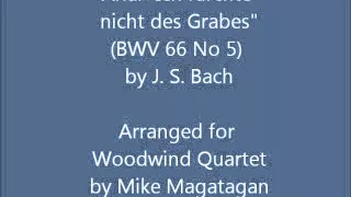 Aria: "Ich furchte nicht des Grabes" (BWV 66 No 5) for Woodwind Quartet