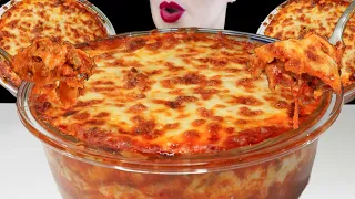 ASMR CHEESY LASAGNA (EATING SOUNDS) NO TALKING MUKBANG  #asmr #mukbang #asmreating