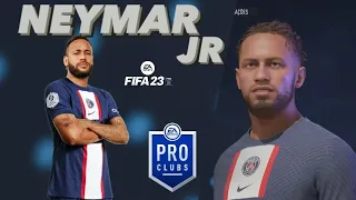 FIFA23 - Neymar Jr Pro Clubs FIFA game face lookalike