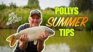 POLLY'S SUMMER TIPS!  (Catch more CARP and WIN more matches!)