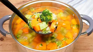 Thanks to this vegetable soup I lost 10 kg in a month! 🔝 3 Vegetable Soup Recipes!