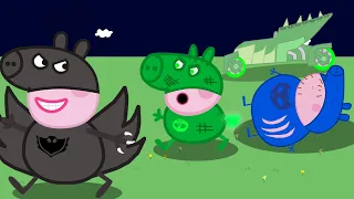 PEPPA PIG OWLLETE PJ MASKS RESCUES IN NIGHT - GEORGE GEEKO SAVE PEPPA OWLLETE AND DADDY CATBOY