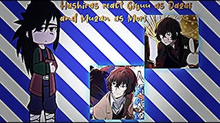 Hashiras react Giyuu as Dazai and Muzan as Mori from bsd