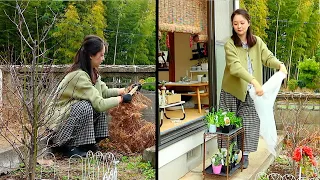 how I take care of my garden in winter | rural south Japan #lifestylevlog #slowliving