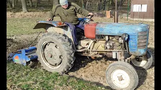 Rotavátorování pole, Zetor 3011