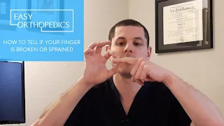 How to tell if your finger is broken, or sprained or jammed