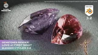 Gemstones render in Blender 3.2 3D Jewelry