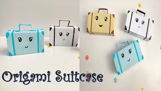 DIY Origami box paper suitcase | Back to school crafts | Mini paper Suitcase