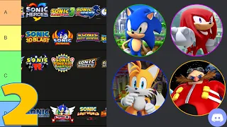 Sonic, Tails, and Knuckles make a Sonic Games Tier List Pt 2 (Ft. Eggman)
