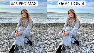 iPhone 15 Pro Max Vs Dji Action 4 | Camera Comparison | iPhone Vs Dji!
