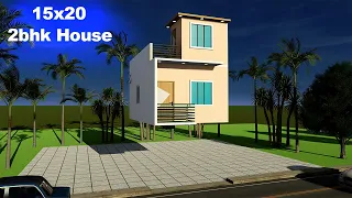 15×20 house plan || 15*20 house plan || house interior 3d design
