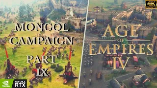 Age of Empires IV Gameplay #9 Mongol Campaign 4K [No Commentary]