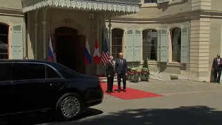 Russian President Putin Arrives for Meeting With Biden