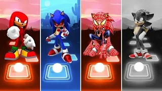 Knuckles Sonic 🆚 Spiderman Sonic 🆚 Dark Sonic 🆚 Sonic Exe | Sonic Edm Rush Gameplay