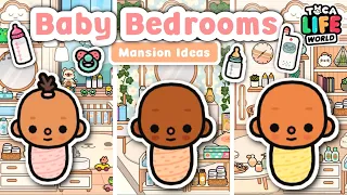 BABY BEDROOM MANSION IDEAS PART 1!! 🍼🥺💖 | Toca Life World