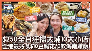 #平民美食團 ［大埔美食］挑戰全日$250掃食大埔10間小店!全港最好食$10豆腐花｜學霸即送$0超嫰滑無骨海南雞飯｜$6粒餡料澎湃客家糍粑｜世記脆炸豬扒麵｜大埔名物「粉果佬」｜大埔墟熟食中心美食